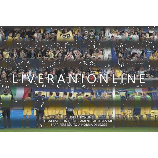 Frosinone vs Spal Campionato Serie B - 8 Giornata Stadio B.Stirpe - Frosinone 08-10-2022 nella foto Esultanza finale Frosinone sotto la curva ©Federico Gaetano/AGENZIA ALDO LIVERANI SAS