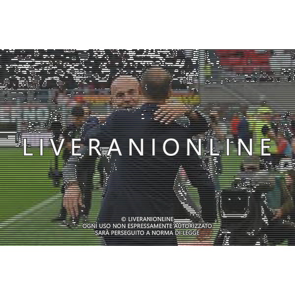 Stefano Pioli allenatore Milan e Massimiliano Allegri allenatore Juventus Milan vs Juventus Milano 08-10-2022 Stadio Giuseppe Meazza - San Siro Campionato Serie A TIM - 9a giornata foto Roberto Garavaglia/ag. Aldo Liverani sas/AGENZIA ALDO LIVERANI SAS