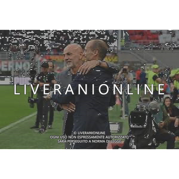 Stefano Pioli allenatore Milan e Massimiliano Allegri allenatore Juventus Milan vs Juventus Milano 08-10-2022 Stadio Giuseppe Meazza - San Siro Campionato Serie A TIM - 9a giornata foto Roberto Garavaglia/ag. Aldo Liverani sas/AGENZIA ALDO LIVERANI SAS