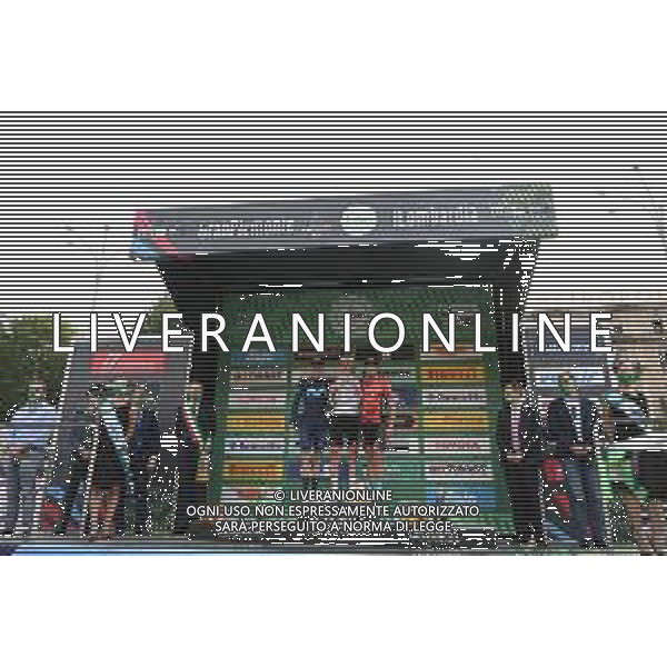 08-10-2022 Giro Di Lombardia; 2022, Uae Emirates; 2022, Movistar; 2022, Bahrain - Victorious; Pogacar, Tadej; Mas, Enric; Landa Meana, Mikel; Lappartient, David; Rossi, Antonio; Como; foto stefano sirotti-ag aldo liverani sas
