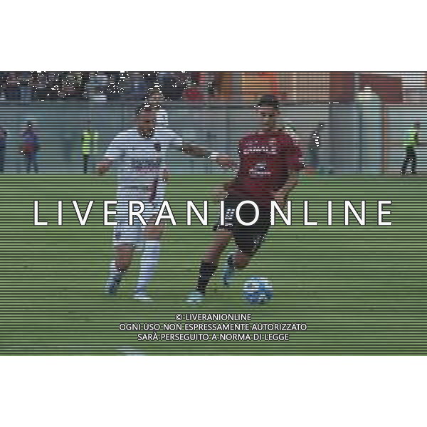 REGGINA - COSENZA CAMPIONATO CALCIO SERIE B 08.10.2022 NELLA FOTO CICERELLI REGGINA E MARTINO COSENZA ©GARREFFA/AGENZIA ALDO LIVERANI SAS