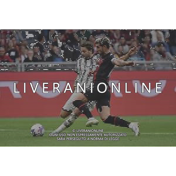 Manuel Locatelli (Juventus) e Theo Hernandez (Milan) Milan vs Juventus Milano 08-10-2022 Stadio Giuseppe Meazza - San Siro Campionato Serie A TIM - 9a giornata foto Roberto Garavaglia/ag. Aldo Liverani sas/AGENZIA ALDO LIVERANI SAS