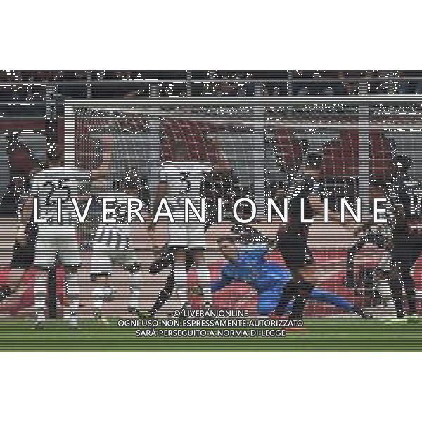 Fikayo Tomori (Milan) segna il gol dell\'1 a 0 Milan vs Juventus Milano 08-10-2022 Stadio Giuseppe Meazza - San Siro Campionato Serie A TIM - 9a giornata foto Roberto Garavaglia/ag. Aldo Liverani sas/AGENZIA ALDO LIVERANI SAS