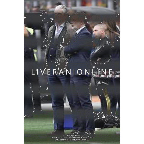 Maurizio Arrivabene amministratore delegato Juventus SX e Federico Cherubini direttore sportivo Juventus DX Milan vs Juventus Milano 08-10-2022 Stadio Giuseppe Meazza - San Siro Campionato Serie A TIM - 9a giornata foto Roberto Garavaglia/ag. Aldo Liverani sas