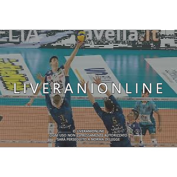 Pipe of Alessandro Michieletto - ITAS Trentino during the match between WithU Verona and ITAS Trentino valid for a second day of the Superlega Italian volley men championship on October 8, 2022 at Pala AGSM-AIM in Verona, Italy FOTO ROBERTO TOMMASINI-AG ALDO LIVERANI SAS