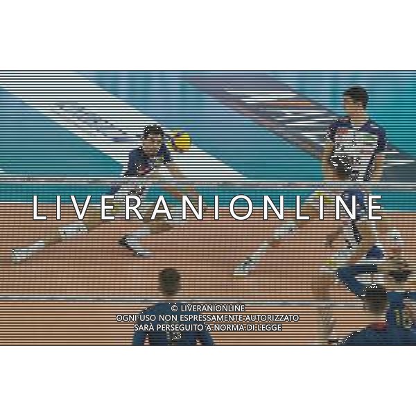 Bump of Daniele Lavia - ITAS Trentino during the match between WithU Verona and ITAS Trentino valid for a second day of the Superlega Italian volley men championship on October 8, 2022 at Pala AGSM-AIM in Verona, Italy FOTO ROBERTO TOMMASINI-AG ALDO LIVERANI SAS