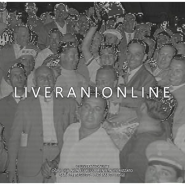 1955 FRASCATI CAMPIONATO DEL MONDO DI CICLISMO DILETTANTI NELLA FOTO SANTE RANUCCI CAMPIONE DEL MONDO DILETTANTI FOTO SANDRO VESPASIANI-AG ALDO LIVERANI SAS