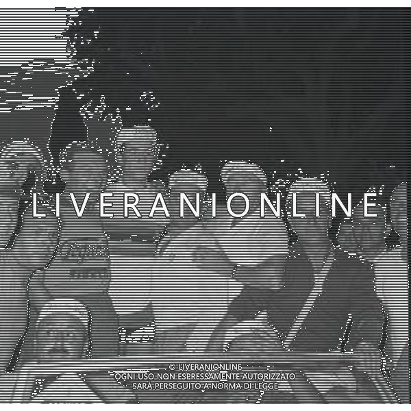 1955 FRASCATI CAMPIONATO DEL MONDO DI CICLISMO DILETTANTI NELLA FOTO SANTE RANUCCI CAMPIONE DEL MONDO DILETTANTI FOTO SANDRO VESPASIANI-AG ALDO LIVERANI SAS