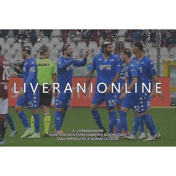 TVMV-Torino 09.10.2022 Stadio Grande Torino © Manuela Viganti/Agenzia Aldo Liverani Torino vs Empoli Campionato Calcio Serie A TIM 2022/2023 9a giornata Nella foto: Esultanza gol di Mattia Destro /AGENZIA ALDO LIVERANI SAS