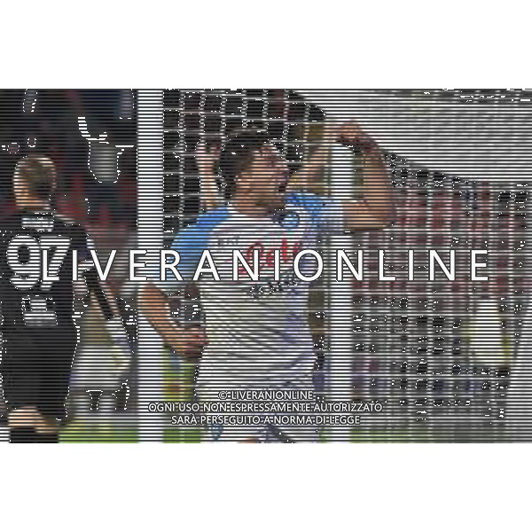 TVRG Cremonese vs Napoli nella foto Giovanni Pablo Simeone (Napoli) esulta dopo il gol del 2 a 1 Cremona 09-10-2022 Stadio Giovanni Zini Campionato Serie A TIM - 9a giornata foto Roberto Garavaglia/ag. Aldo Liverani sas / AGENZIA ALDO LIVERANI SAS