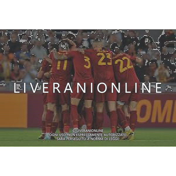 Roma vs Lecce Campionato Serie A TIM - 9 Giornata Stadio Olimpico - Roma 09-10-2022 nella foto Esultanza Roma dopo il gol di Chris Smalling ©Federico Gaetano / AGENZIA ALDO LIVERANI SAS