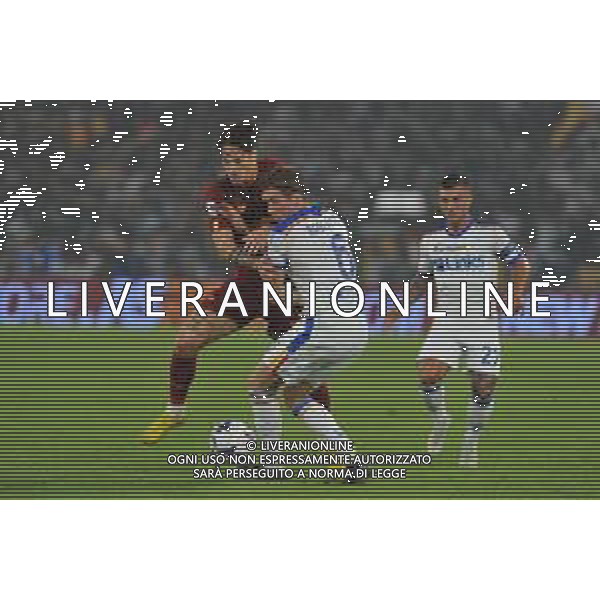 Roma vs Lecce Campionato Serie A TIM - 9 Giornata Stadio Olimpico - Roma 09-10-2022 nella foto Zaniolo e Baschirotto ©Federico Gaetano / AGENZIA ALDO LIVERANI SAS