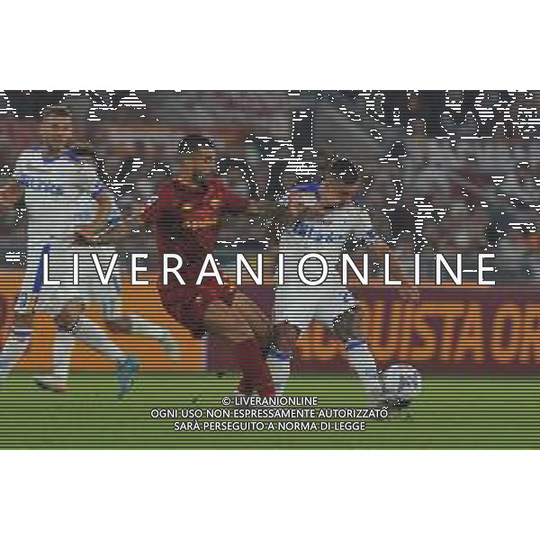 Roma vs Lecce Campionato Serie A TIM - 9 Giornata Stadio Olimpico - Roma 09-10-2022 nella foto Spinazzola e Strefezza ©Federico Gaetano / AGENZIA ALDO LIVERANI SAS