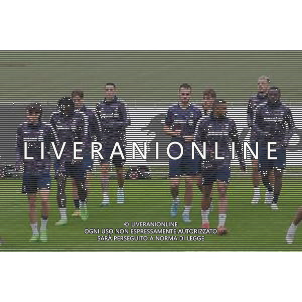 TVMV-Torino 10.10.2022 Continassa © Manuela Viganti/Agenzia Aldo Liverani Allenamento rifinitura Champions League 2022/2023 Maccabi Haifa vs Juventus Nella foto: il gruppo durante l\'allenamento