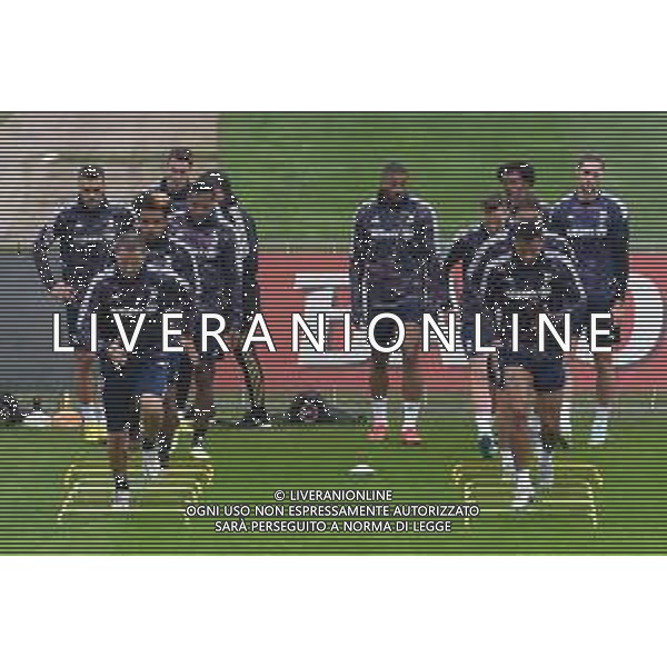 TVMV-Torino 10.10.2022 Continassa © Manuela Viganti/Agenzia Aldo Liverani Allenamento rifinitura Champions League 2022/2023 Maccabi Haifa vs Juventus Nella foto: il gruppo durante l\'allenamento