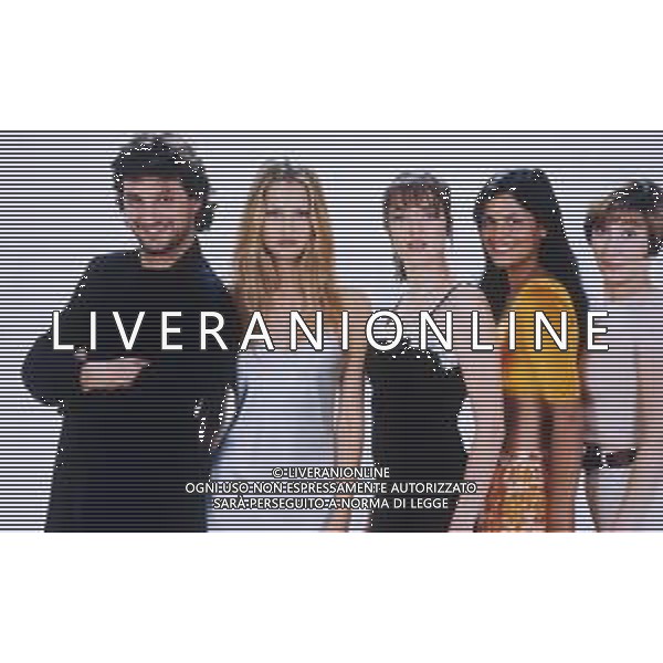 1997 CAST DEL FILM “FUOCHI D\'ARTIFICIO“ NELLA FOTO LEONARDO PIERACCIONI-VANESSA LORENZO-CLAUDIA GERINI-MANDALA TAYDE-BARBARA ENRICHI AG ALDO LIVERANI SAS