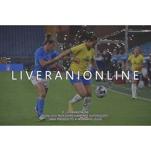 TVRG Valentina Bergamaschi (Italia) e Beatriz Zanerrato (Brasile) Italia vs Brasile Genova 10-10-2022 Stadio Luighi Ferraris Marassi amichevole nazionale femminile foto Roberto Garavaglia/ag. Aldo Liverani sas / AGENZIA ALDO LIVERANI SAS