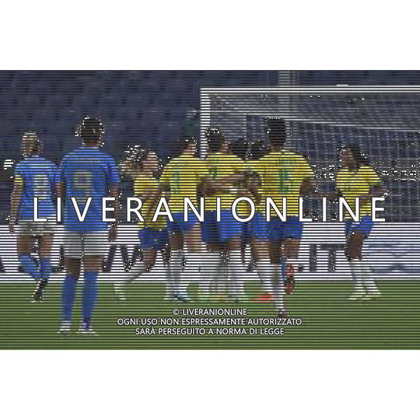 TVRG esultanza Brasile dopo il gol dell\'1 a 0 Italia vs Brasile Genova 10-10-2022 Stadio Luighi Ferraris Marassi amichevole nazionali femmiili foto Roberto Garavaglia/ag. Aldo Liverani sas / AGENZIA ALDO LIVERANI SAS