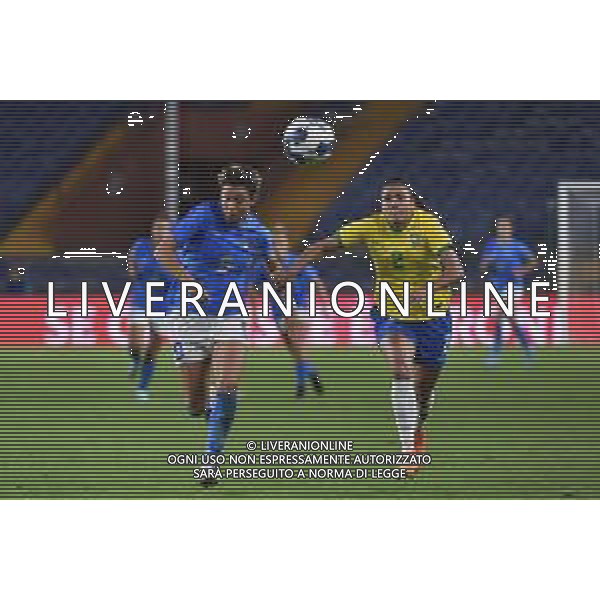 TVRG Valentina Giacinti (Italia) e Antonia Ronnycleide da Costa (Brasile) Italia vs Brasile Genova 10-10-2022 Stadio Luighi Ferraris Marassi amichevole nazionali femmiili foto Roberto Garavaglia/ag. Aldo Liverani sas / AGENZIA ALDO LIVERANI SAS