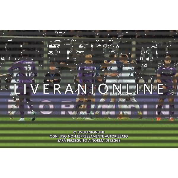 Fiorentina vs Lazio Campionato Serie A TIM - 9 Giornata Stadio A.Franchi - Firenze 10-10-2022 nella foto Esultanza Lazio dopo Gol Matias Vecino ©Federico Gaetano / AGENZIA ALDO LIVERANI SAS