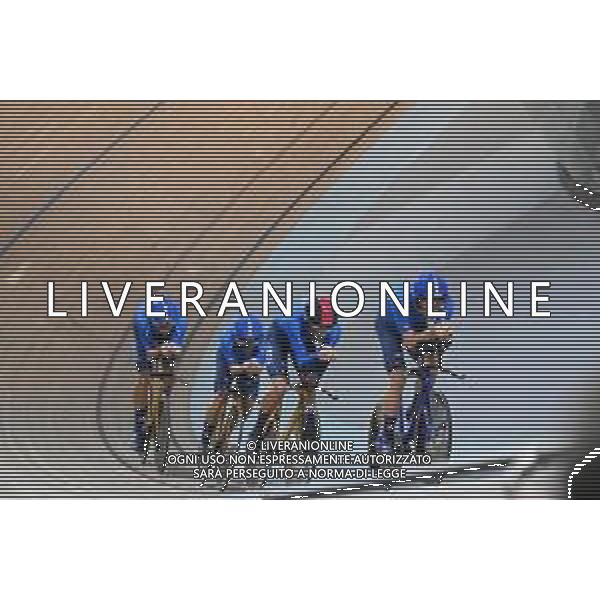 12-10-2022 World Championships Track; Giornata 01; 2022, Italia; Ganna, Filippo; Lamon, Francesco; Milan, Jonathan; Moro, Manlio; Saint Quentin En Yvelines; FOTO STEFANO SIROTTI-AG ALDO LIVERANI SAS