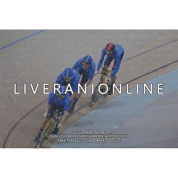 12-10-2022 World Championships Track; Giornata 01; 2022, Italia; Ganna, Filippo; Lamon, Francesco; Milan, Jonathan; Moro, Manlio; Saint Quentin En Yvelines; FOTO STEFANO SIROTTI-AG ALDO LIVERANI SAS