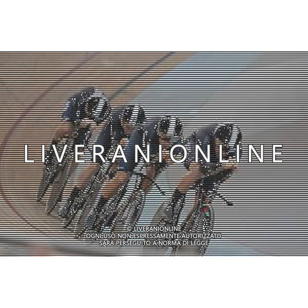 12-10-2022 World Championships Track; Giornata 01; 2022, New Zealand; Kergozou De La Boessiere, Nicholas; Stewart, Campbell; Gate, Aaron; Sexton, Thomas; Saint Quentin En Yvelines; FOTO STEFANO SIROTTI-AG ALDO LIVERANI SAS