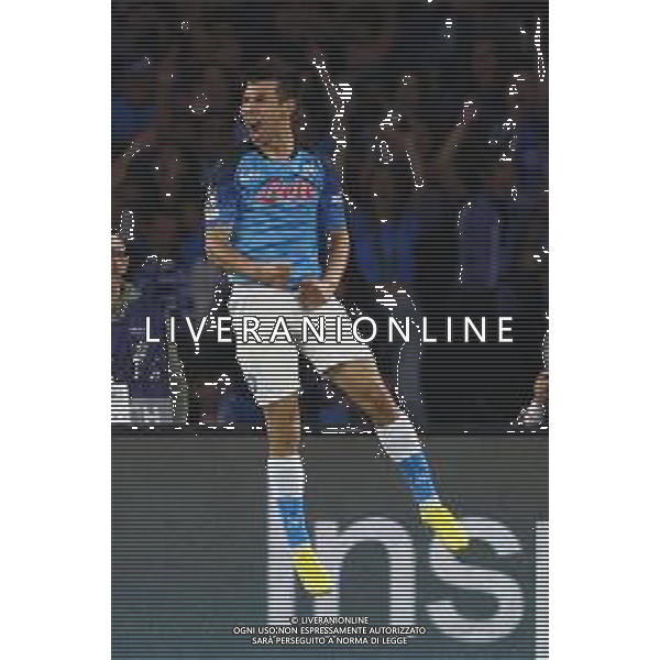 NAPOLI - AJAX UEFA CHAMPIONS LEAGUE 12.10.2022 NELLA FOTO ESULTANZA DOPO IL GOL DI Hirving Lozano ©MOSCA / AGENZIA ALDO LIVERANI SAS