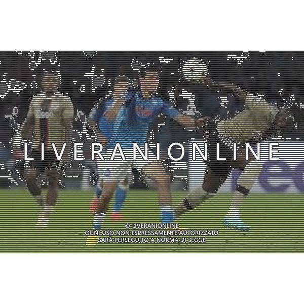 NAPOLI - AJAX UEFA CHAMPIONS LEAGUE 12.10.2022 NELLA FOTO Hirving Lozano, Calvin Bassey ©MOSCA / AGENZIA ALDO LIVERANI SAS