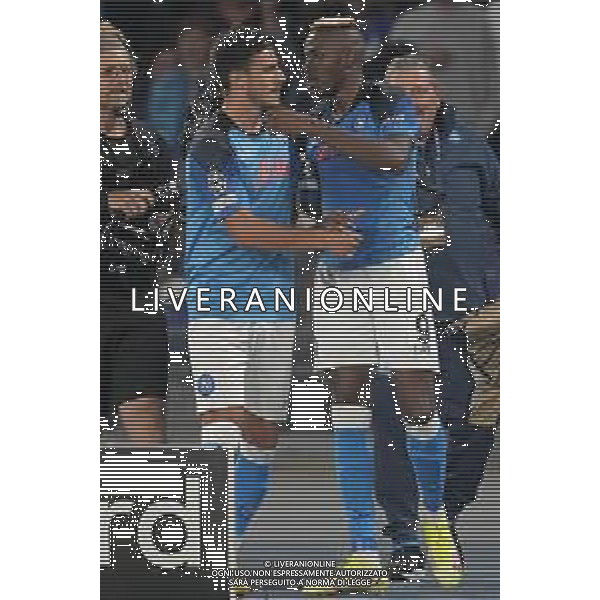 NAPOLI - AJAX UEFA CHAMPIONS LEAGUE 12.10.2022 NELLA FOTO esultanza Victor Osimhen, Eljif Elmas ©MOSCA / AGENZIA ALDO LIVERANI SAS