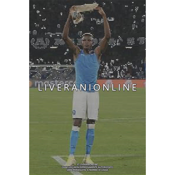 NAPOLI - AJAX UEFA CHAMPIONS LEAGUE 12.10.2022 NELLA FOTO esultanza fine gara napoli - Victor Osimhen ©MOSCA / AGENZIA ALDO LIVERANI SAS