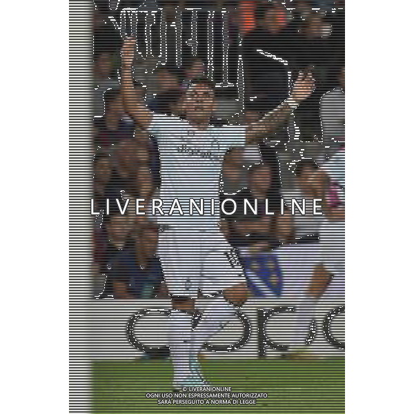 Lautaro Martinez (Inter) esulta dopo il gol del 2 a 1 Barcellona vs Inter Barcellona (SPA) 12-10-2022 Stadio Camp Nou UEFA Champions League fase a gironi gruppo C - 4a giornata foto Roberto Garavaglia/ag. Aldo Liverani sas / AGENZIA ALDO LIVERANI SAS