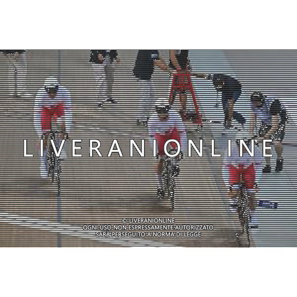12-10-2022 World Championships Track; Giornata 01; 2022, Polonia; Rajkoeski, Patryk; Rudyk, Mateusz; Sarnecki, Rafal; Saint Quentin En Yvelines; ©SIROTTI / AGENZIA ALDO LIVERANI SAS