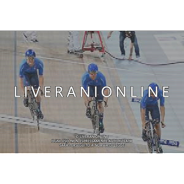 12-10-2022 World Championships Track; Giornata 01; 2022, Italia; Bianchi, Matteo; Napolitano, Daniele; Tugnolo, Matteo; Saint Quentin En Yvelines; ©SIROTTI / AGENZIA ALDO LIVERANI SAS