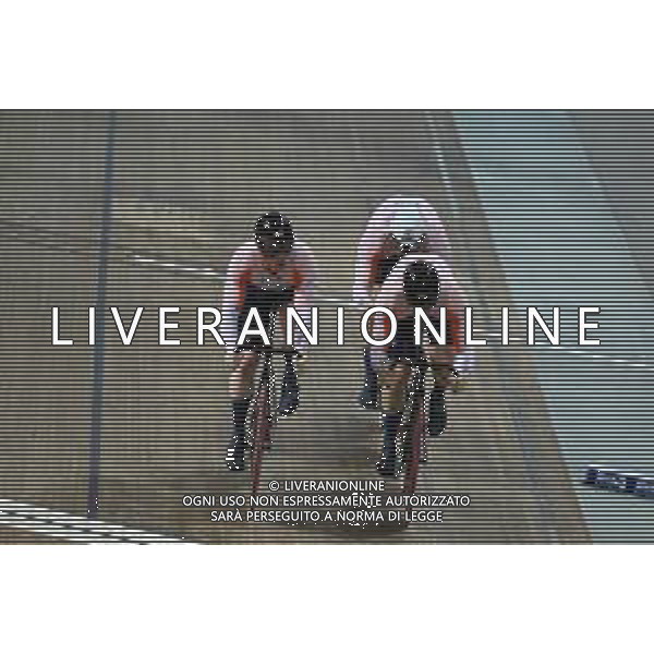 12-10-2022 World Championships Track; Giornata 01; 2022, Olanda; Hoogland, Jeffrey; Lavreysen, Harrie; Van Den Berg, Roy; Saint Quentin En Yvelines; ©SIROTTI / AGENZIA ALDO LIVERANI SAS