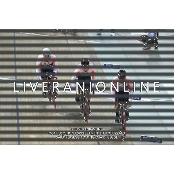 12-10-2022 World Championships Track; Giornata 01; 2022, Olanda; Hoogland, Jeffrey; Lavreysen, Harrie; Van Den Berg, Roy; Saint Quentin En Yvelines; ©SIROTTI / AGENZIA ALDO LIVERANI SAS