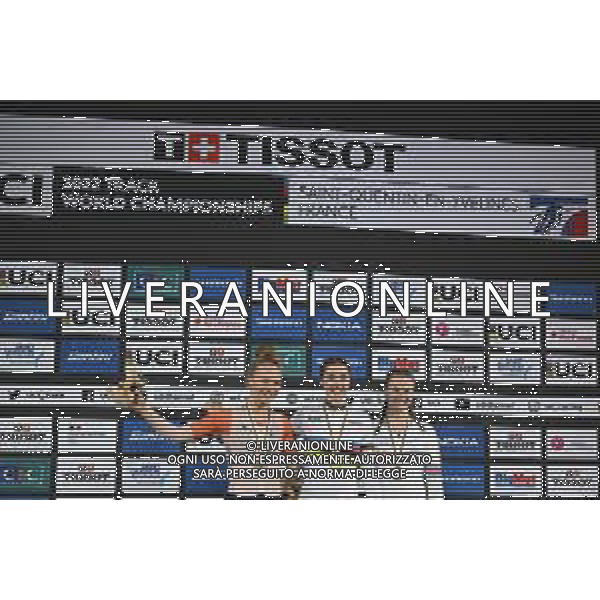 12-10-2022 World Championships Elite Women Track; Giornata 01; 2022, Italia; 2022, Olanda; 2022, Great Britain; Fidanza, Martina; Van Der Duin, Maike; Roberts, Jessica; Saint Quentin En Yvelines; ©SIROTTI / AGENZIA ALDO LIVERANI SAS