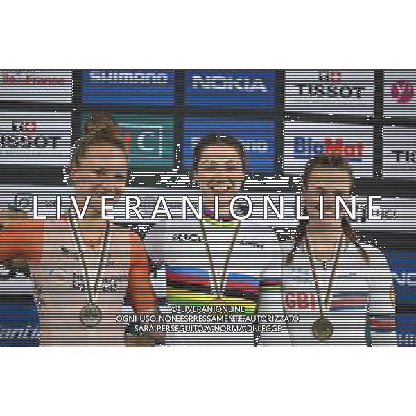 12-10-2022 World Championships Elite Women Track; Giornata 01; 2022, Italia; 2022, Olanda; 2022, Great Britain; Fidanza, Martina; Van Der Duin, Maike; Roberts, Jessica; Saint Quentin En Yvelines; ©SIROTTI / AGENZIA ALDO LIVERANI SAS