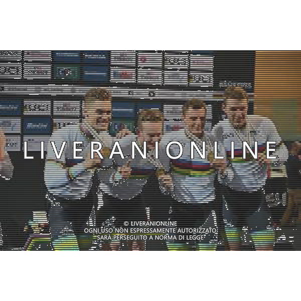 12-10-2022 World Championships Track; Giornata 01; 2022, Australia; Hoffman, Leigh; Richardson, Matthew; Glaetzer, Matthew; Cornish, Thomas; Saint Quentin En Yvelines; ©SIROTTI / AGENZIA ALDO LIVERANI SAS