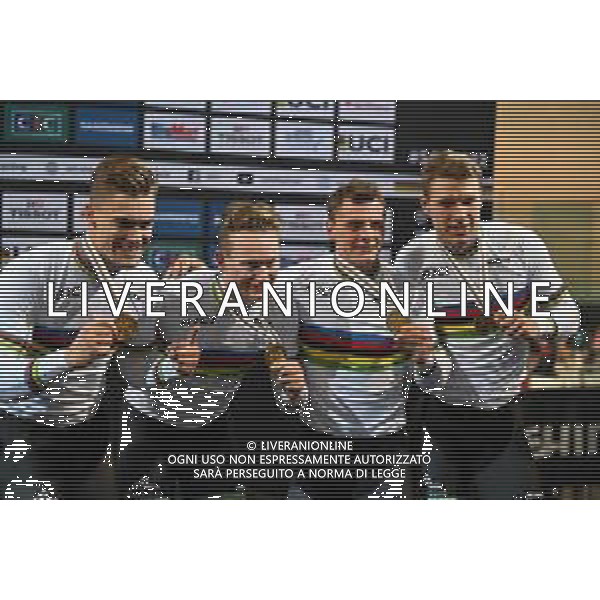 12-10-2022 World Championships Track; Giornata 01; 2022, Australia; Hoffman, Leigh; Richardson, Matthew; Glaetzer, Matthew; Cornish, Thomas; Saint Quentin En Yvelines; ©SIROTTI / AGENZIA ALDO LIVERANI SAS