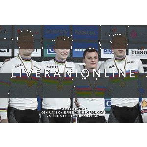 12-10-2022 World Championships Track; Giornata 01; 2022, Australia; Hoffman, Leigh; Richardson, Matthew; Glaetzer, Matthew; Cornish, Thomas; Saint Quentin En Yvelines; ©SIROTTI / AGENZIA ALDO LIVERANI SAS