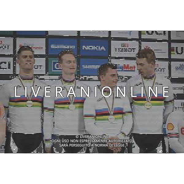 12-10-2022 World Championships Track; Giornata 01; 2022, Australia; Hoffman, Leigh; Richardson, Matthew; Glaetzer, Matthew; Cornish, Thomas; Saint Quentin En Yvelines; ©SIROTTI / AGENZIA ALDO LIVERANI SAS