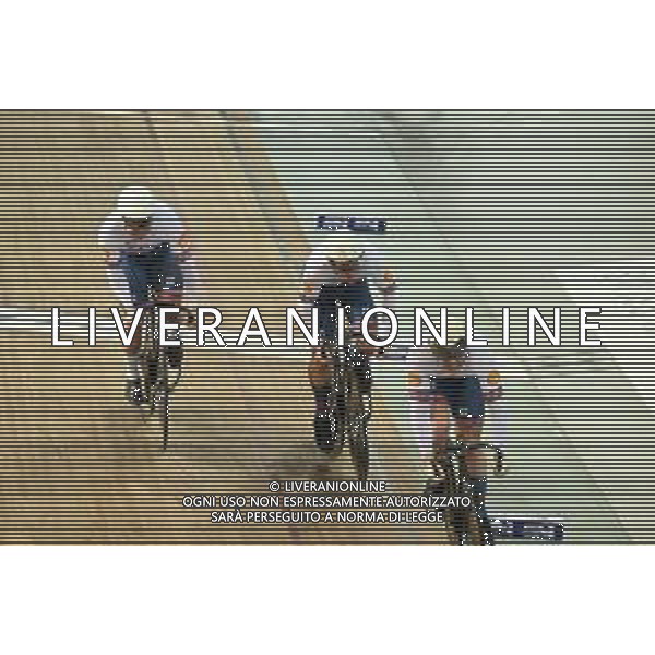 12-10-2022 World Championships Track; Giornata 01; 2022, Great Britain; Fielding, Alistair; Turnbull, Hamish; Carlin, Jack; Saint Quentin En Yvelines; ©SIROTTI / AGENZIA ALDO LIVERANI SAS