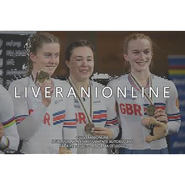12-10-2022 World Championships Elite Women Track; Giornata 01; 2022, Great Britain; Bell, Lauren; Capewell, Sophie; Finucane, Emma; Saint Quentin En Yvelines; ©SIROTTI / AGENZIA ALDO LIVERANI SAS