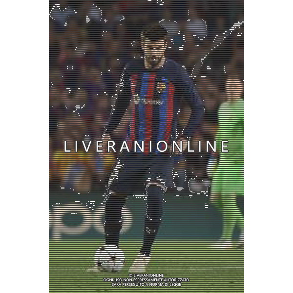 Gerard Pique\' (Barcellona) Barcellona vs Inter Barcellona (SPA) 12-10-2022 Stadio Camp Nou UEFA Champions League fase a gironi gruppo C - 4a giornata foto Roberto Garavaglia/ag. Aldo Liverani sas / AGENZIA ALDO LIVERANI SAS