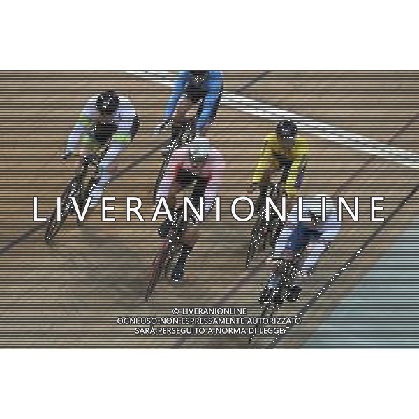13-10-2022 World Championships Elite Track; Giornata 02; 2022, Great Britain; 2022, Olanda; 2022, Australia; Carlin, Jack; Hoogland, Jeffrey; Cornish, Thomas; Saint Quentin En Yvelines; ©SIROTTI / AGENZIA ALDO LIVERANI SAS