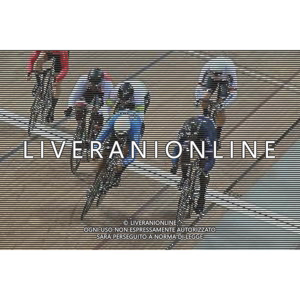 13-10-2022 World Championships Elite Track; Giornata 02; 2022, France; 2022, Colombia; Landerneau, Melvin; Quintero Chavarro, Kevin Santiago; Saint Quentin En Yvelines; ©SIROTTI / AGENZIA ALDO LIVERANI SAS