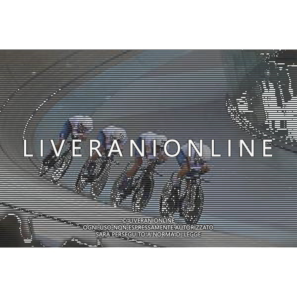 13-10-2022 World Championships Elite Track; Giornata 02; 2022, Great Britain; Hayter, Ethan; Wood, Oliver; Vernon, Ethan; Bigham, Daniel; Saint Quentin En Yvelines; ©SIROTTI / AGENZIA ALDO LIVERANI SAS