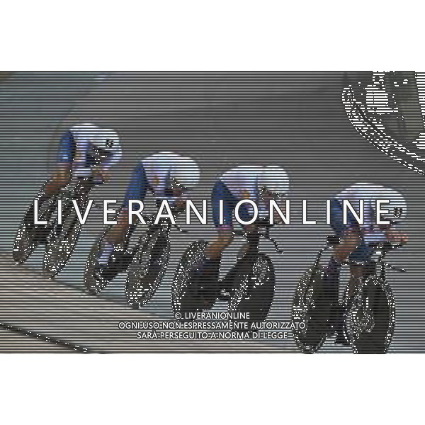 13-10-2022 World Championships Elite Track; Giornata 02; 2022, Great Britain; Hayter, Ethan; Wood, Oliver; Vernon, Ethan; Bigham, Daniel; Saint Quentin En Yvelines; ©SIROTTI / AGENZIA ALDO LIVERANI SAS