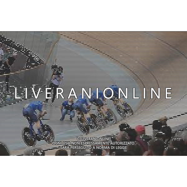 13-10-2022 World Championships Elite Track; Giornata 02; 2022, Italia; Ganna, Filippo; Consonni, Simone; Milan, Jonathan; Moro, Manlio; Villa, Marco; Saint Quentin En Yvelines; ©SIROTTI / AGENZIA ALDO LIVERANI SAS